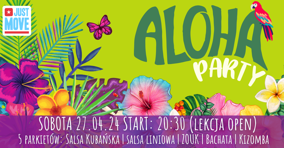 Aloha Party w Just Move – Lekcje Open! 🌺