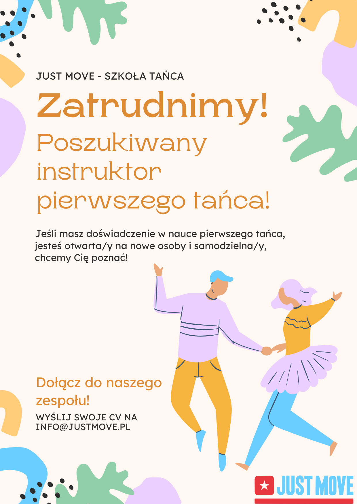 Poszukiwany instruktor pierwszego tańca!