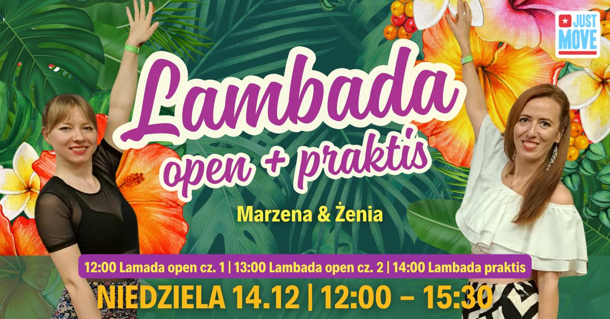 14.12 – Lambada Open+Praktis z Marzeną i Żenią